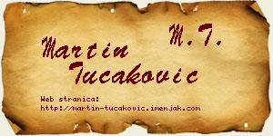 Martin Tucaković vizit kartica